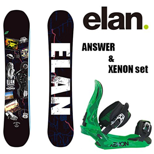 [ELAN]2015년 모델 eln15-011 스노보드+바인딩 2세트 ANSWER/BLACK &amp; XENON
